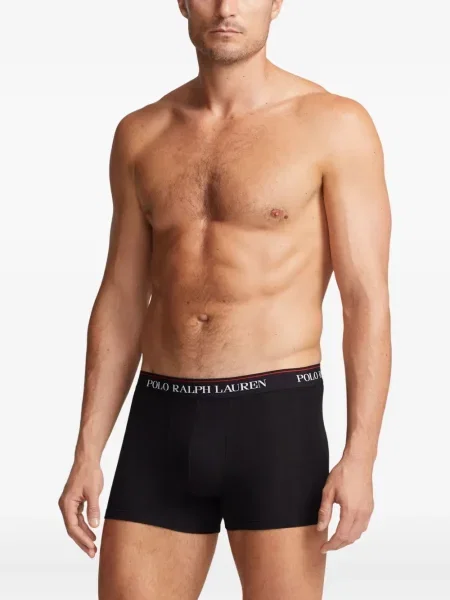 Tricou polo Polo Ralph Lauren cu dungi cu două rânduri de nasturi cu aplicații negru