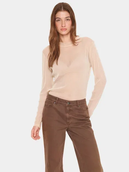 SAINT TROPEZ Tricou Delila crem