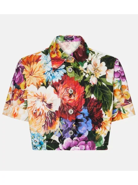Srajca Dolce&gabbana s cvetličnim vzorcem obrezano
