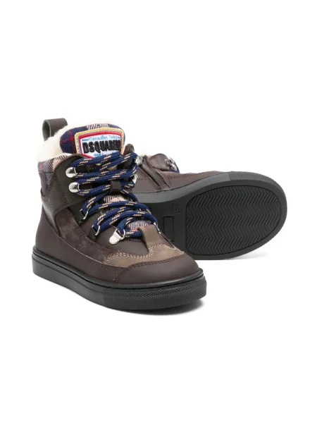 Buty do kostki dziecięce Dsquared2 brązowe