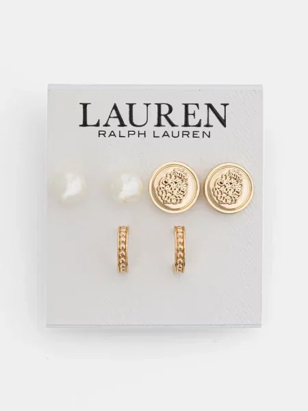Lauren Ralph Lauren Set de cercei de damă din metal pachet de 3