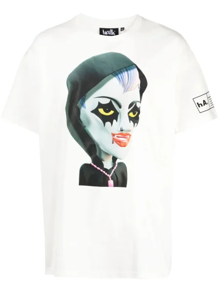 Tricou Haculla cu imagine alb
