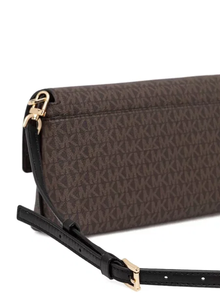 Pantaloni Michael Michael Kors din piele cu imagine cu model leopard roz