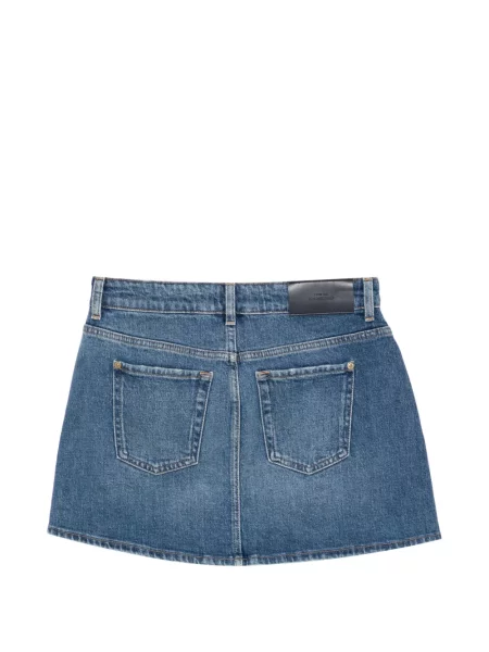 Fustă din denim 7 For All Mankind albastru