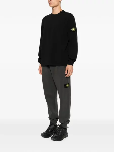 Hanorac Stone Island cu strasuri negru