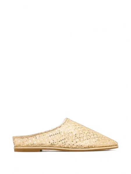 Papuci tip mules Badgley Mischka cu paiete