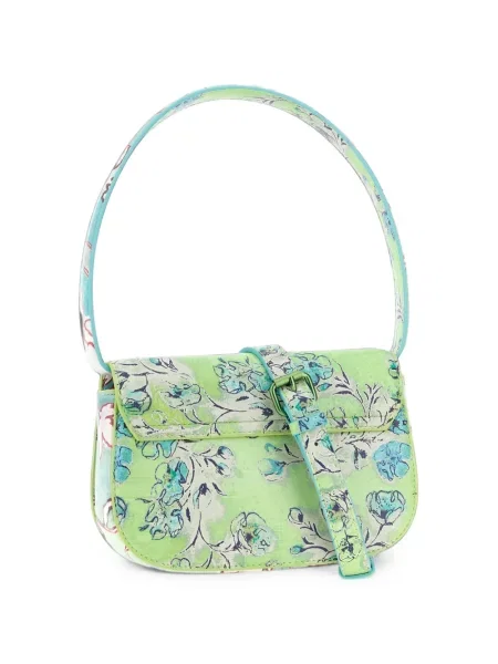 Geantă Diesel cu model floral cu imagine verde