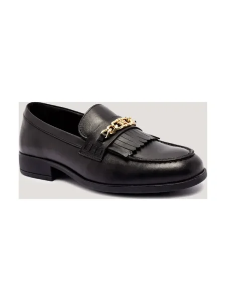 Tommy Hilfiger De piele pantofi loafer negru