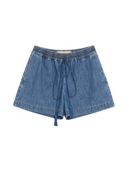 Szorty jeansowe Valentino niebieskie
