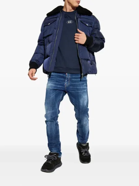 Blugi Dsquared2 zdrențuiți albastru