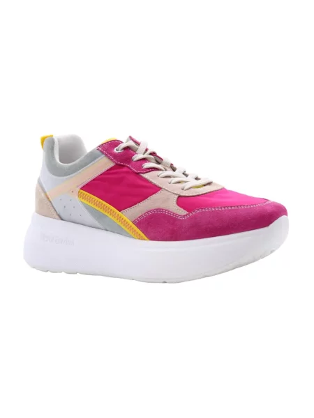 Sneakersy Nerogiardini sznurowane skórzane