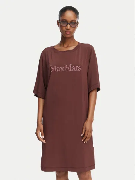 Každodenní šaty Max Mara Beachwear hnědé