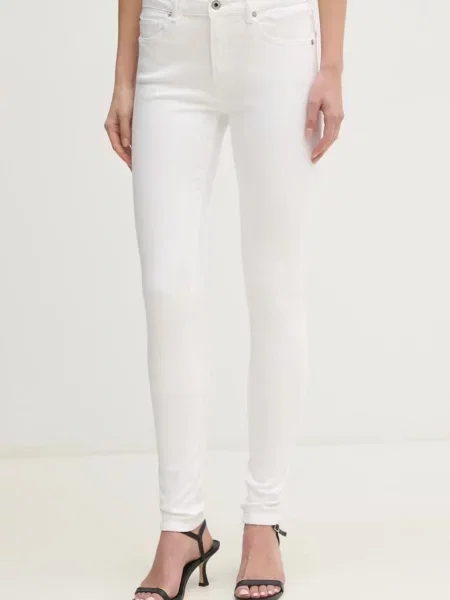 Дънки Pepe Jeans SKINNY JEANS MW REGENT бяло