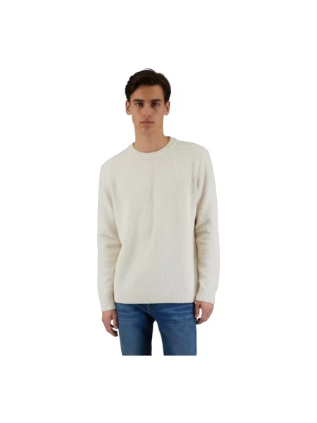 Dzianinowy sweter Denham beżowy