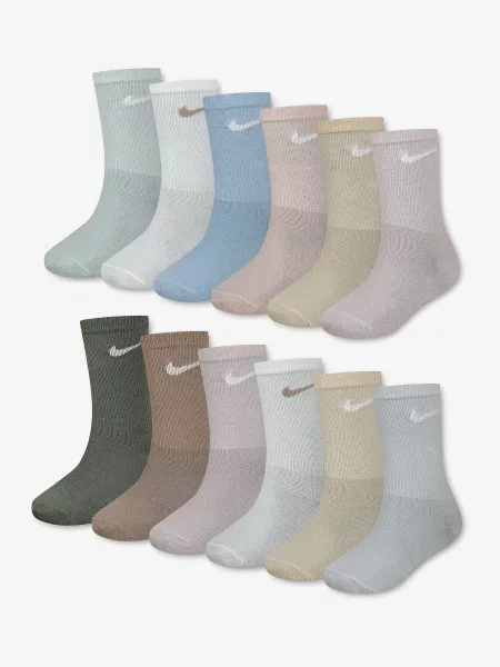 Nike Sportswear Čarape pijesak / svijetloplava / smeđa / zelena / pastelno zelena / sivkasto ljubičasta mauve bijela