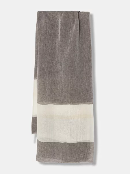 Marella șal din amestec de in MLATAMBUTO maro