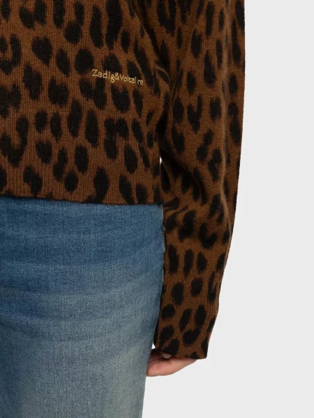 Шерстяной свитер Zadig&voltaire коричневый