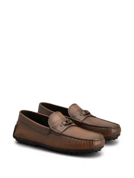 Pantofi loafer Tod's cu autograf maro