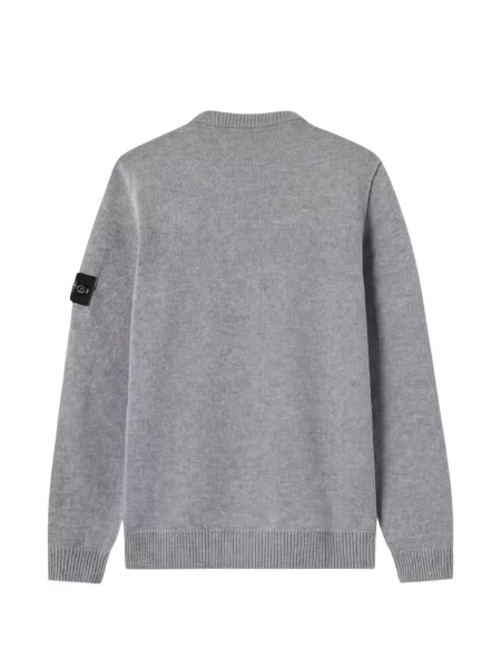 Pulover Stone Island cu strasuri gri