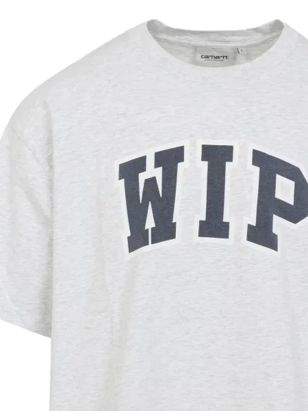 Tricou Carhartt Wip cu autograf gri