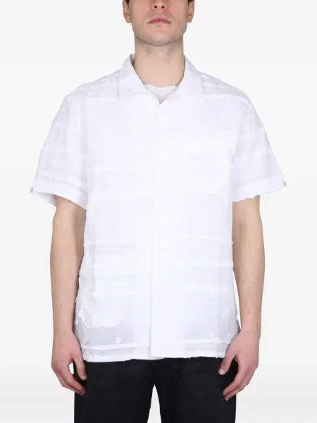 Cămașă Engineered Garments cu broderie alb