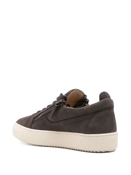 Kožené tenisky Giuseppe Zanotti Frankie hnědé