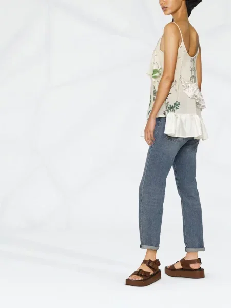 Jedwabny top Semicouture z nadrukiem