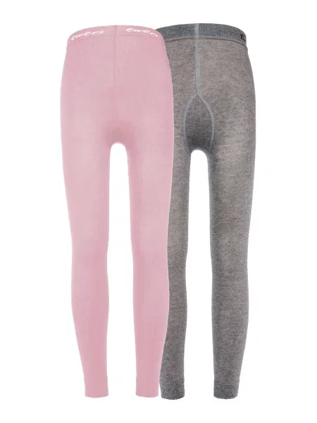 EWERS Leggings gri amestecat / roz alb