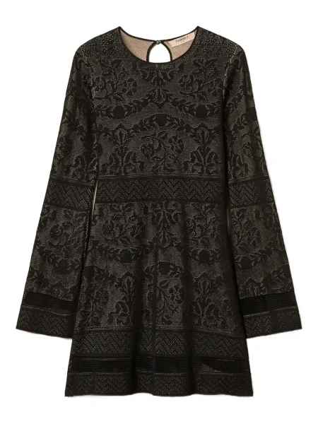Rochie mini Twinset tricotate business negru