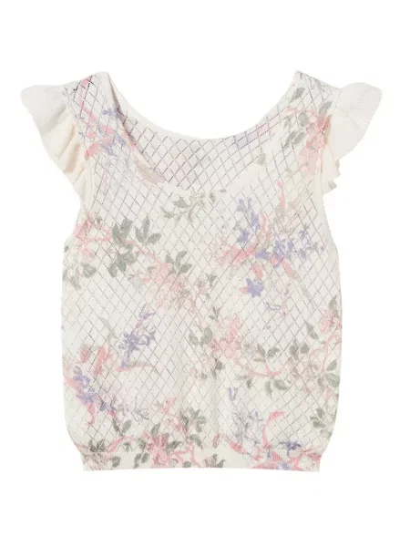Top Twinset cu model floral tricotate