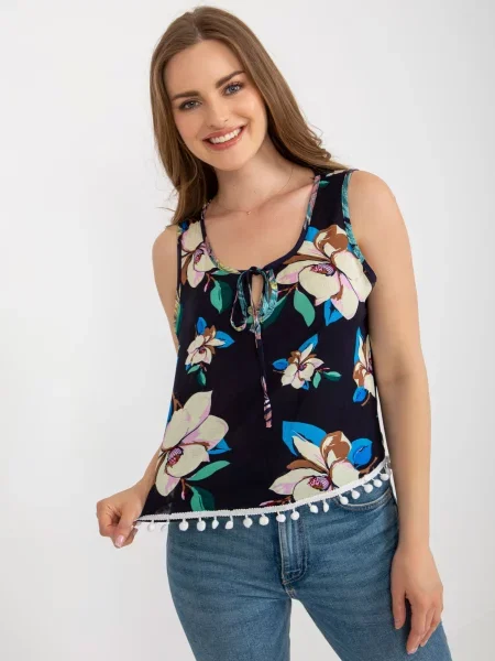 Bluză Fashionhunters albastru