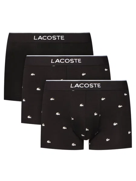Hlačke Lacoste črna