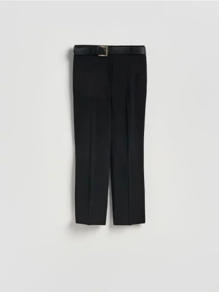 Reserved Pantaloni cu curea negru