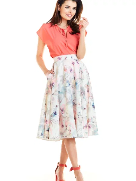 Spódnica midi Awama biała