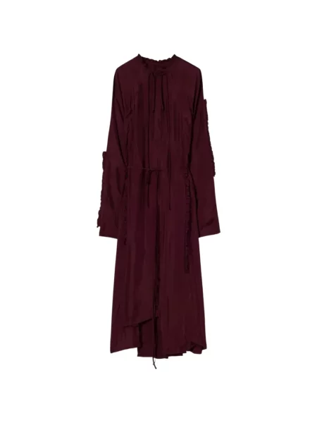 Rochie midi Plan C cu volane roșu