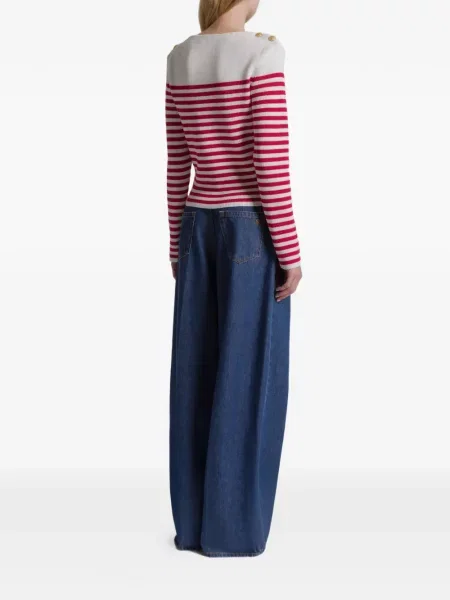 Pulover Alberta Ferretti cu dungi alb