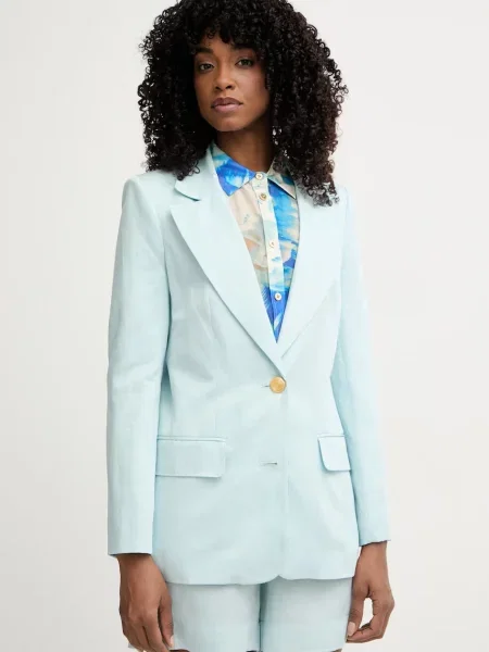 Marciano by Guess sacou cu un singur rând de pentru femei cu amestec de in JANE
