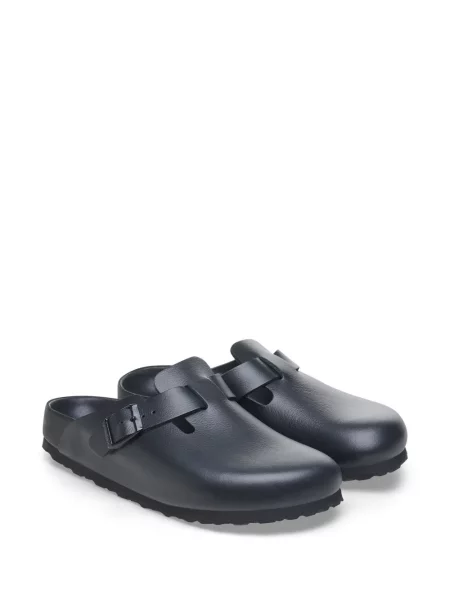 Saboți Birkenstock din piele negru