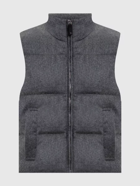 Пуховий жилет CAMOROSO з кашеміру Max Mara сірий