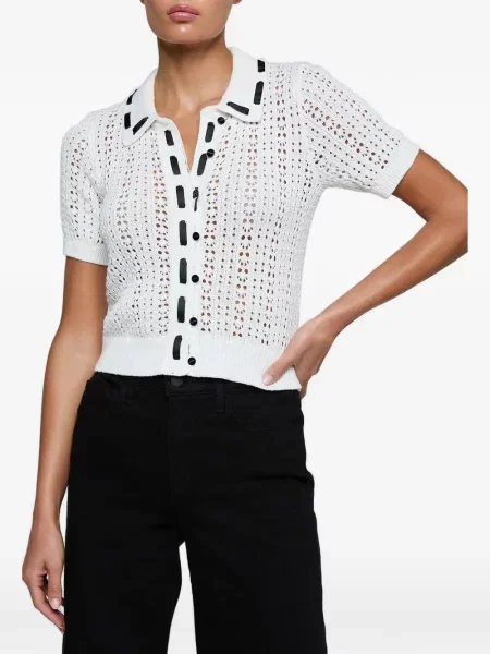 Cardigan L'agence tricotate alb