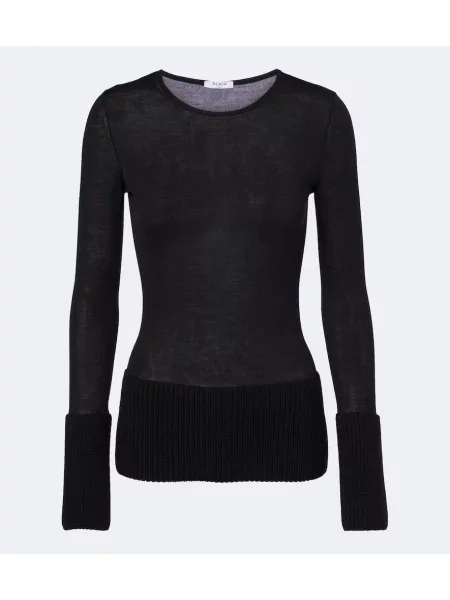 Pulover Alaïa de lână negru