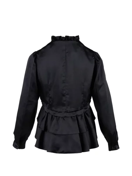 Bluză Noir Kei Ninomiya cu volane negru