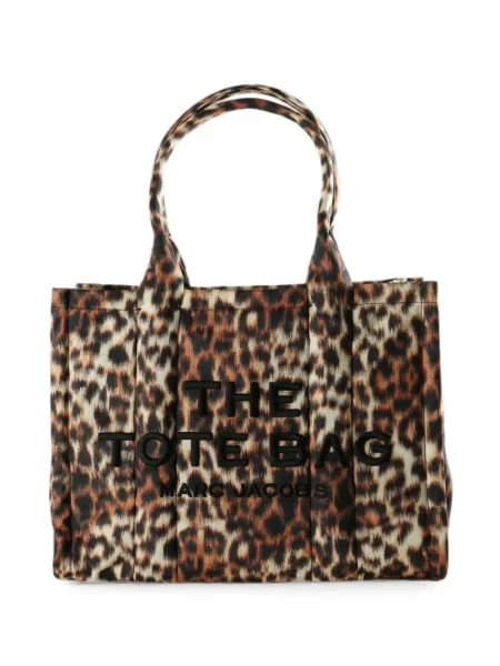 Geantă shopper Marc Jacobs cu model leopard maro