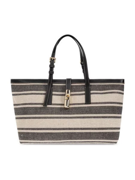 Furla Torebki Kobieta Czarny ONE SIZE Skóra Debby Tote L granatowa