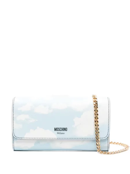 Colier Moschino cu imagine albastru