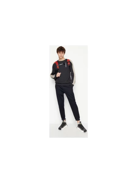 Pantaloni Eax albastru