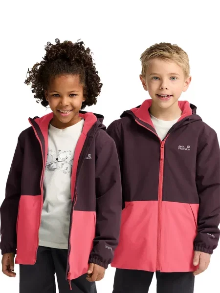 Jack Wolfskin Bunda SNOW DAYS JKT KIDS růžová