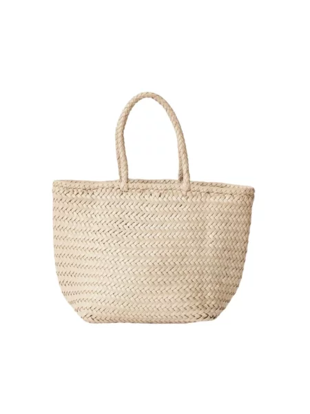 Mała torebka skórzana Dragon Diffusion skórzana biała