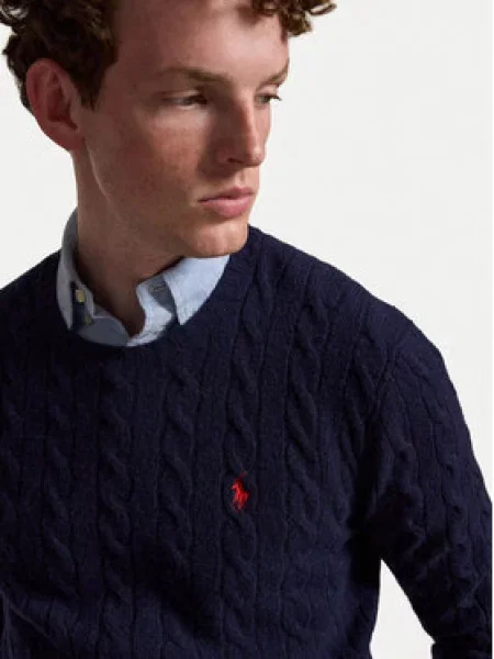 Polo Ralph Lauren Sveter Tmavomodrá červená