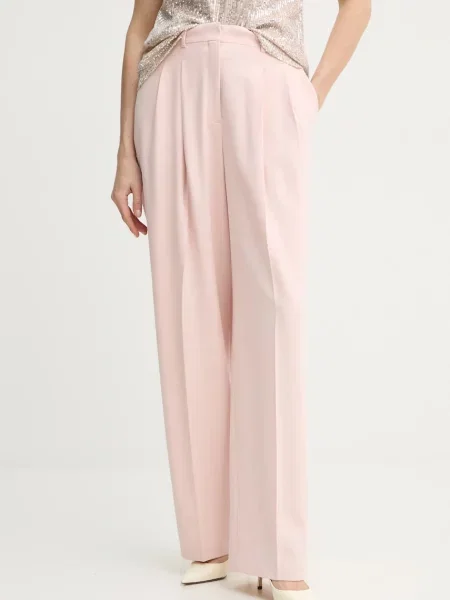 Theory pantaloni femei lat high waist roz